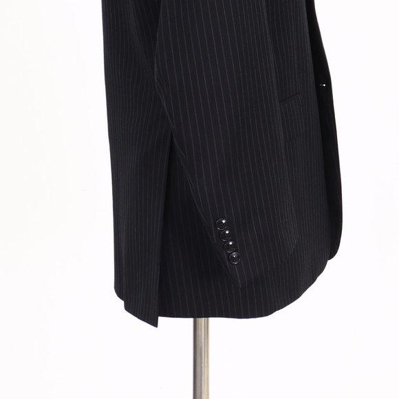 Jones New York 38R Black Striped 3-Button Sport Coat Blazer Jacket B034 - Picture 6 of 11